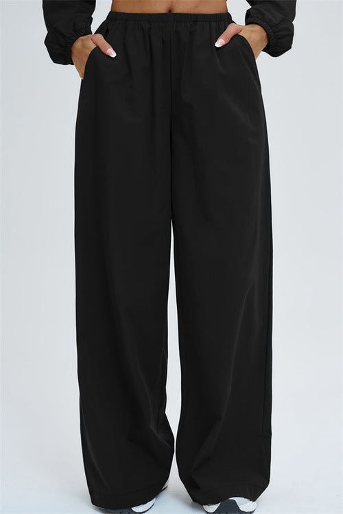 The Svelte UV protection Crop Hoodie Sweatpants 2-Piece Set