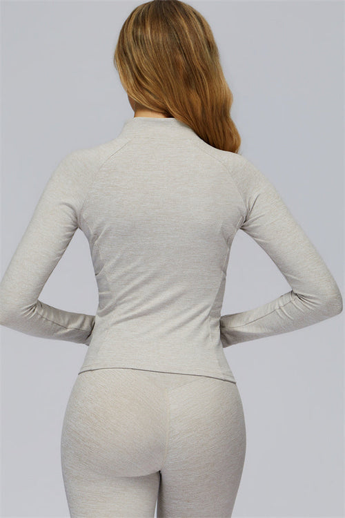 The Radiance Jacket Racerback Sports Bra Leggings 3-Piece Set