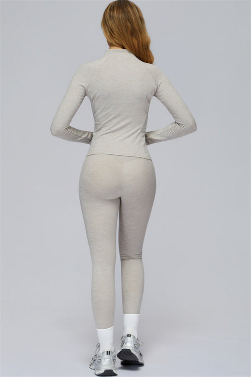 The Radiance Jacket Racerback Sports Bra Leggings 3-Piece Set