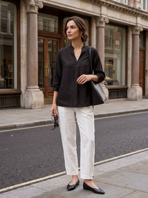 100% Linen Dress Shirt JOANNA