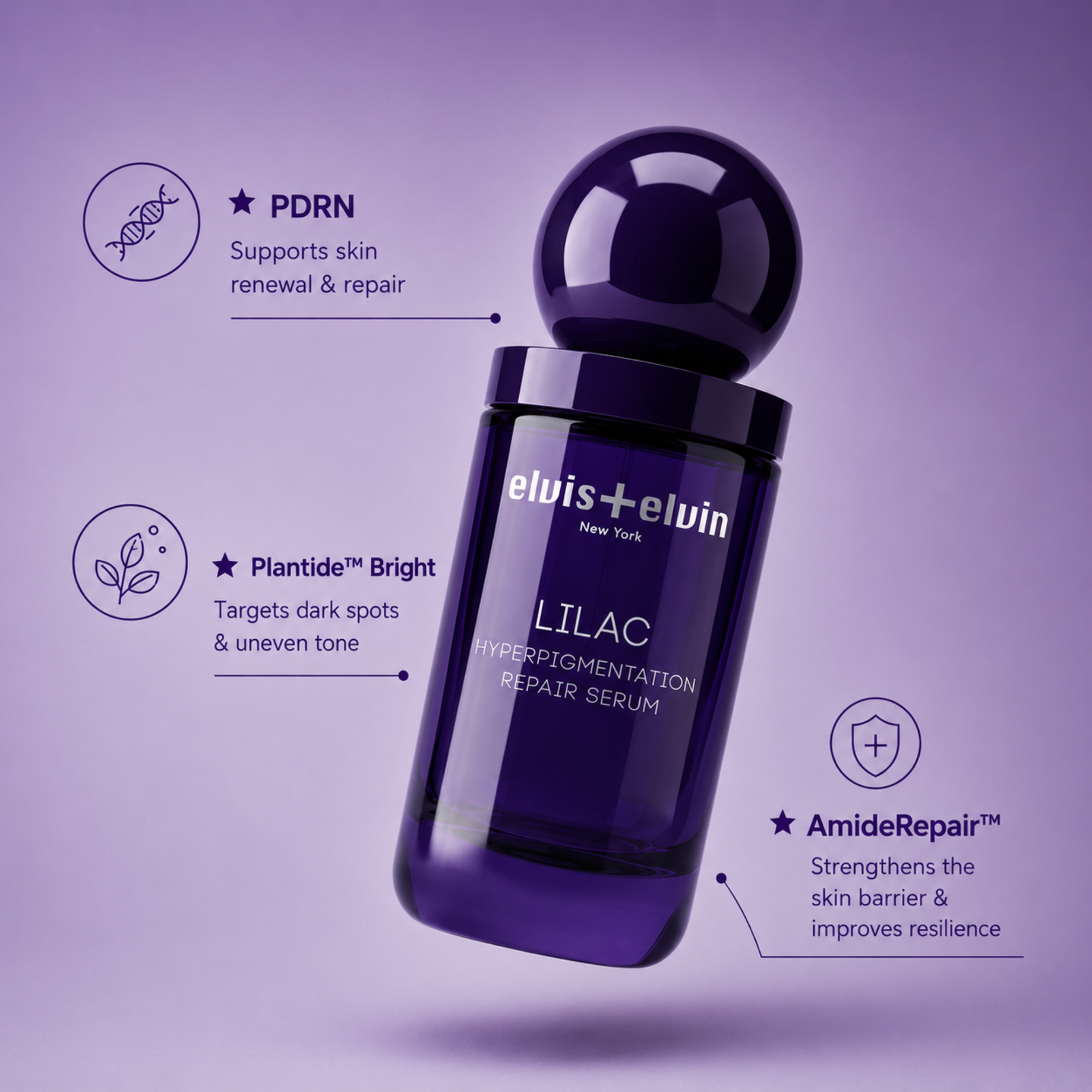 elvis+elvin Lilac Hyperpigmentation Repair Serum
