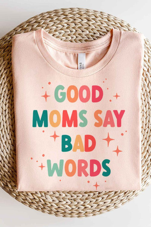 Alphia Women's "GOOD MOM BAD WORDS" Graphic Plus-size Tee