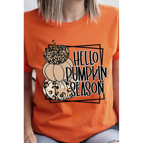 COLOR BEAR  Hello Pumpkin Season Short sleeve Graphic T-Shirt