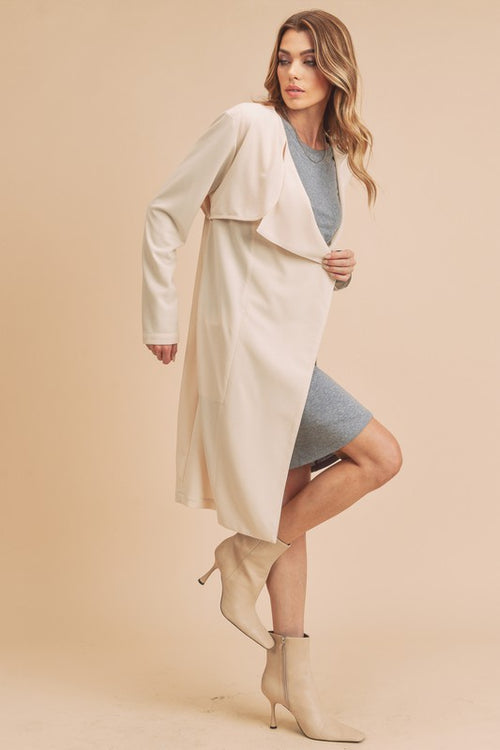 AEMI & Co. Relaxed Open-front Cardigan-Rosalie Coat