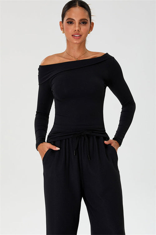 The Rush Off-shoulder T-shirt Sweatpants 2-Piece Set