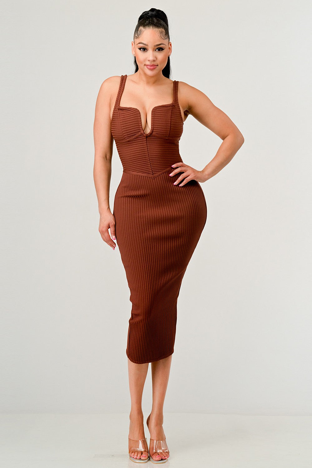 Athina Women's "IT FEELS LIKE FALL" Body in Cocktail Midi Dress