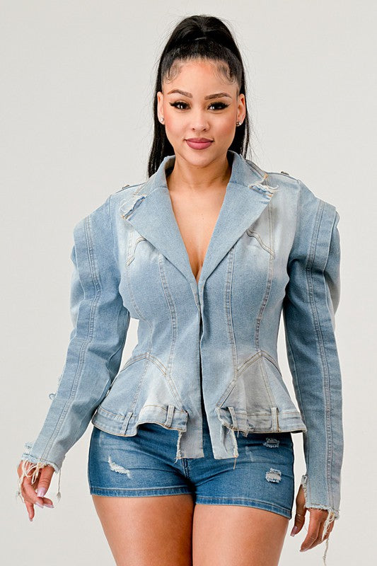 ATHINA Vintage Denim Jean Jacket