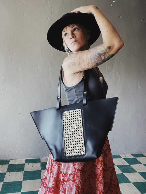 MILESTONE BAG Co. Women's Leather Riviera Tote