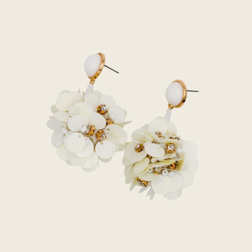 Margaux Ball Earrings – Luxury Crystal Beaded Statement Earrings
