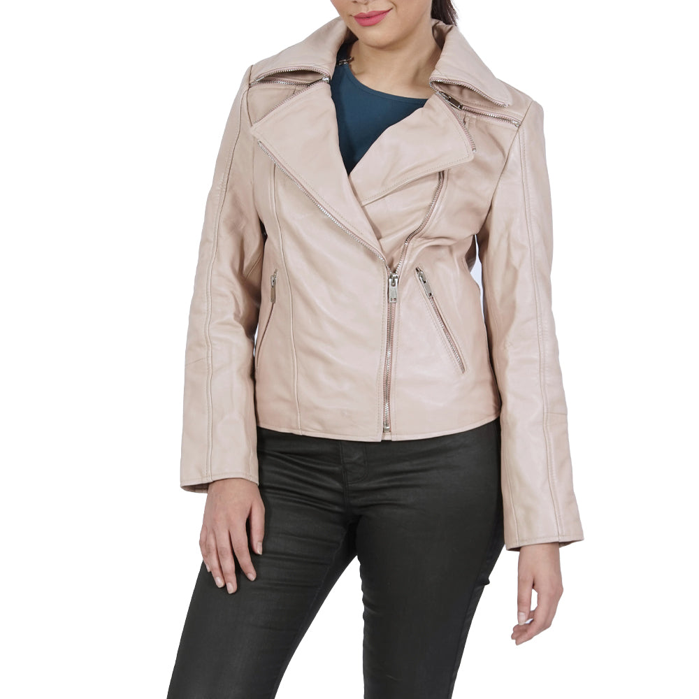 Janet Biker Leather Jacket
