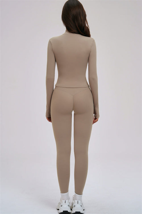 The Kinetic Zip Jacket Sports Bra Leggings 3-Piece Set