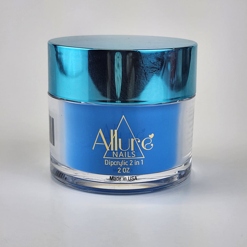 ALLURE NAIL 2oz. Blue Dipcrylic 2 in 1 I Am Free