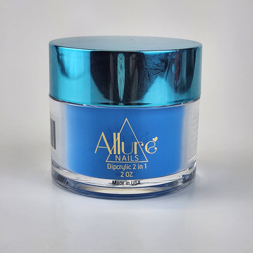ALLURE NAIL 2oz. Blue Dipcrylic 2 in 1 I Am Free