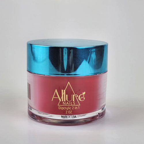 ALLURE NAIL 2oz. Red Dipcrylic 2 in 1 I Am Love