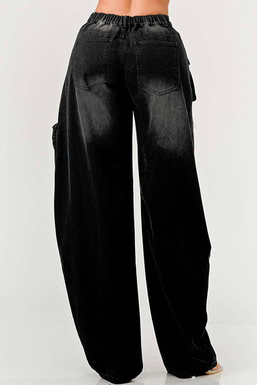 Black Taylor Washed Distressed Jean