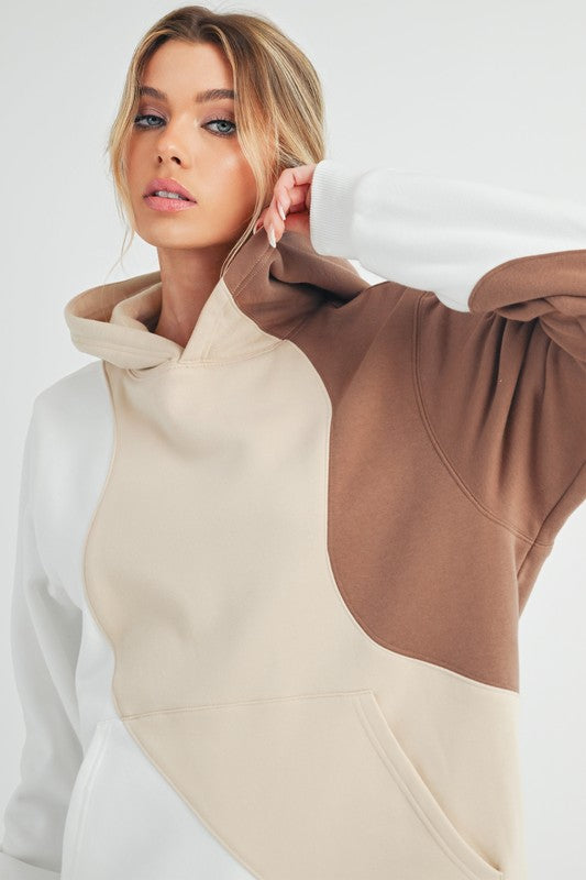AEMI & Co. Women's Oversized Wavey Hoodie