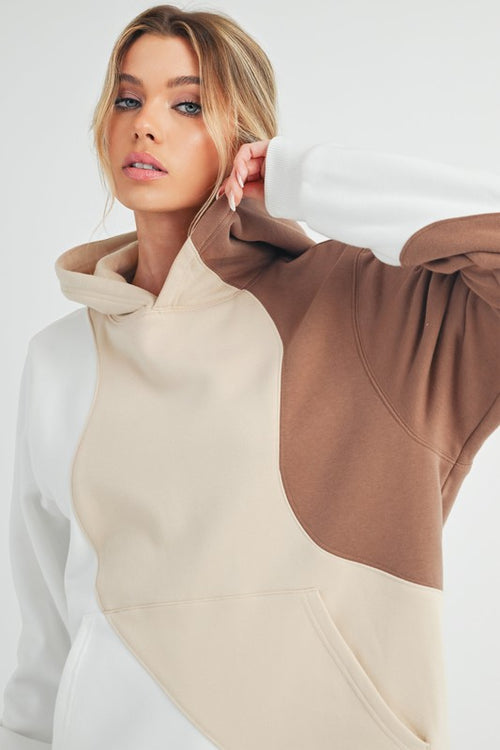 AEMI & Co. Women's Oversized Wavey Hoodie