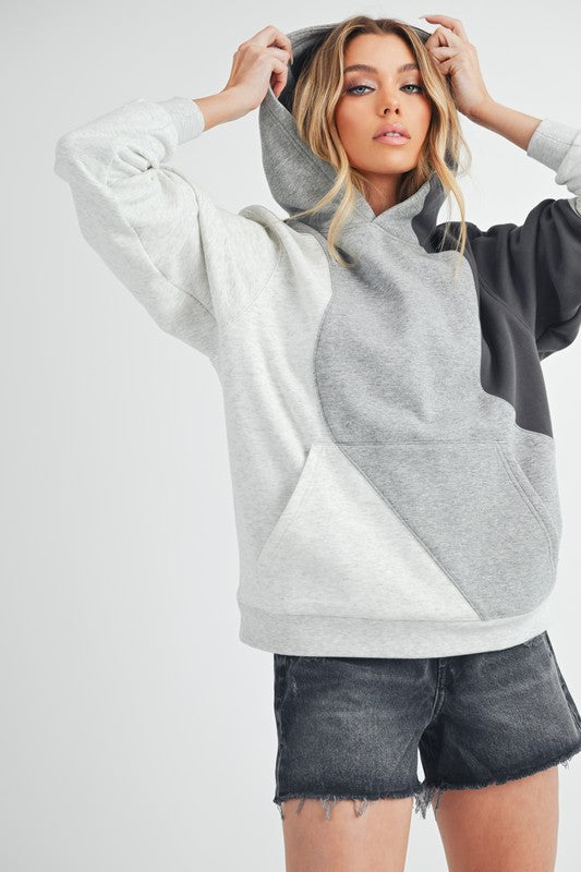 AEMI & Co. Women's Oversized Wavey Hoodie