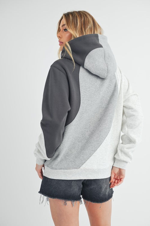 AEMI & Co. Women's Oversized Wavey Hoodie