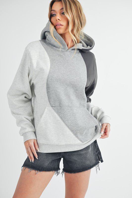 AEMI & Co. Women's Oversized Wavey Hoodie