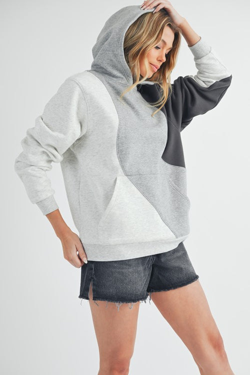 AEMI & Co. Women's Oversized Wavey Hoodie