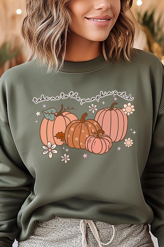 COLOR BEAR "Take Me to the Pumpkin Patch" Autumn Graphic Sweatshirts