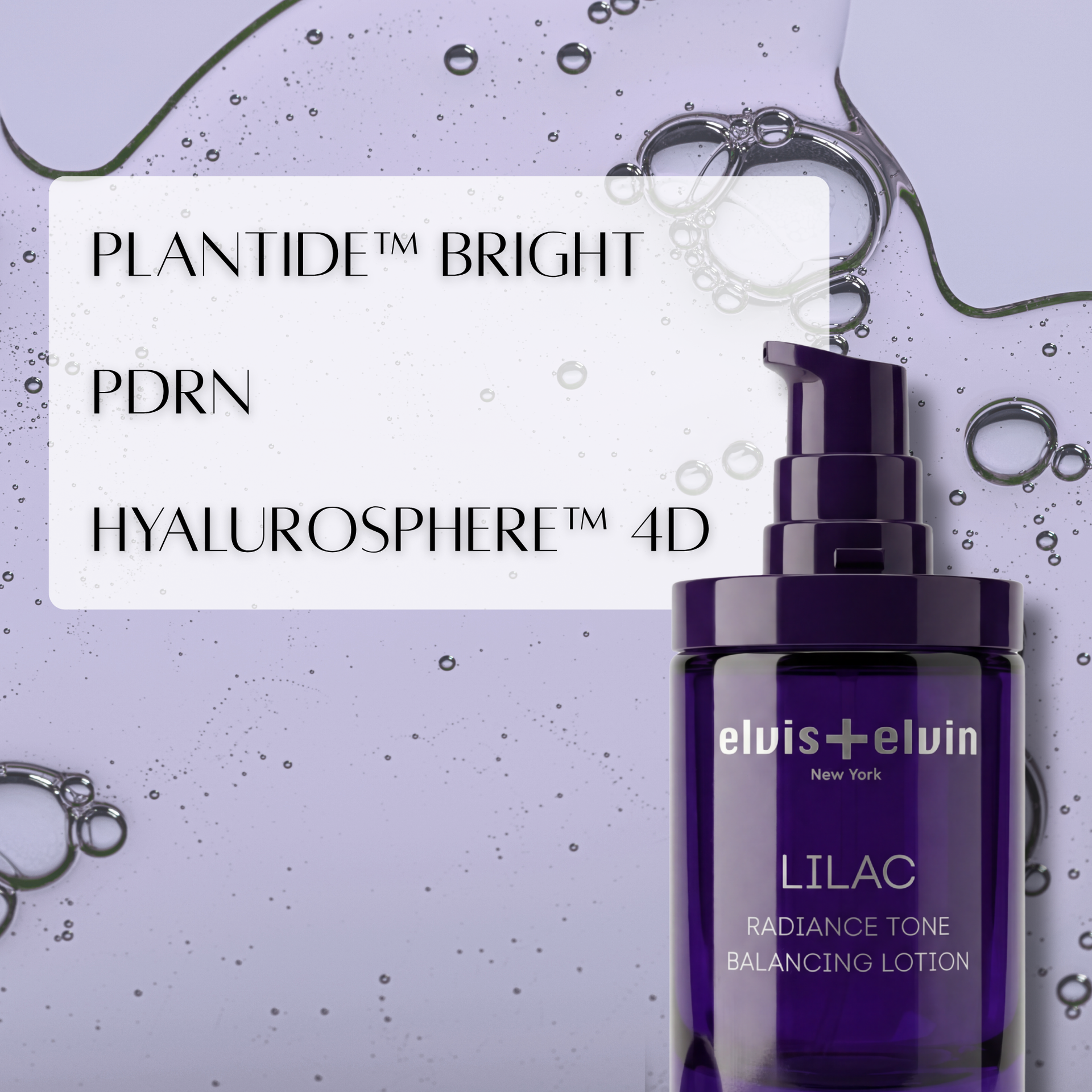 elvis+elvin Lilac Radiance Tone Balancing Lotion