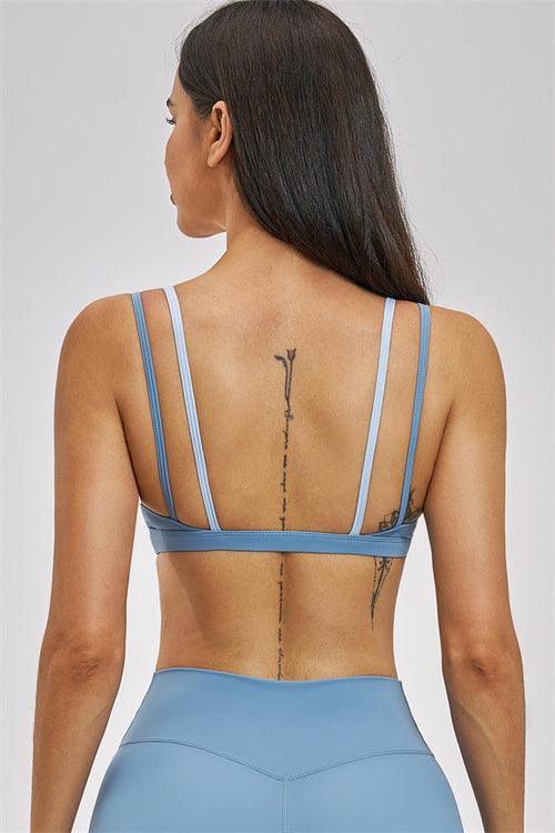 The Seraphine Layered V Sports Bra Leggings 2-Piece Set