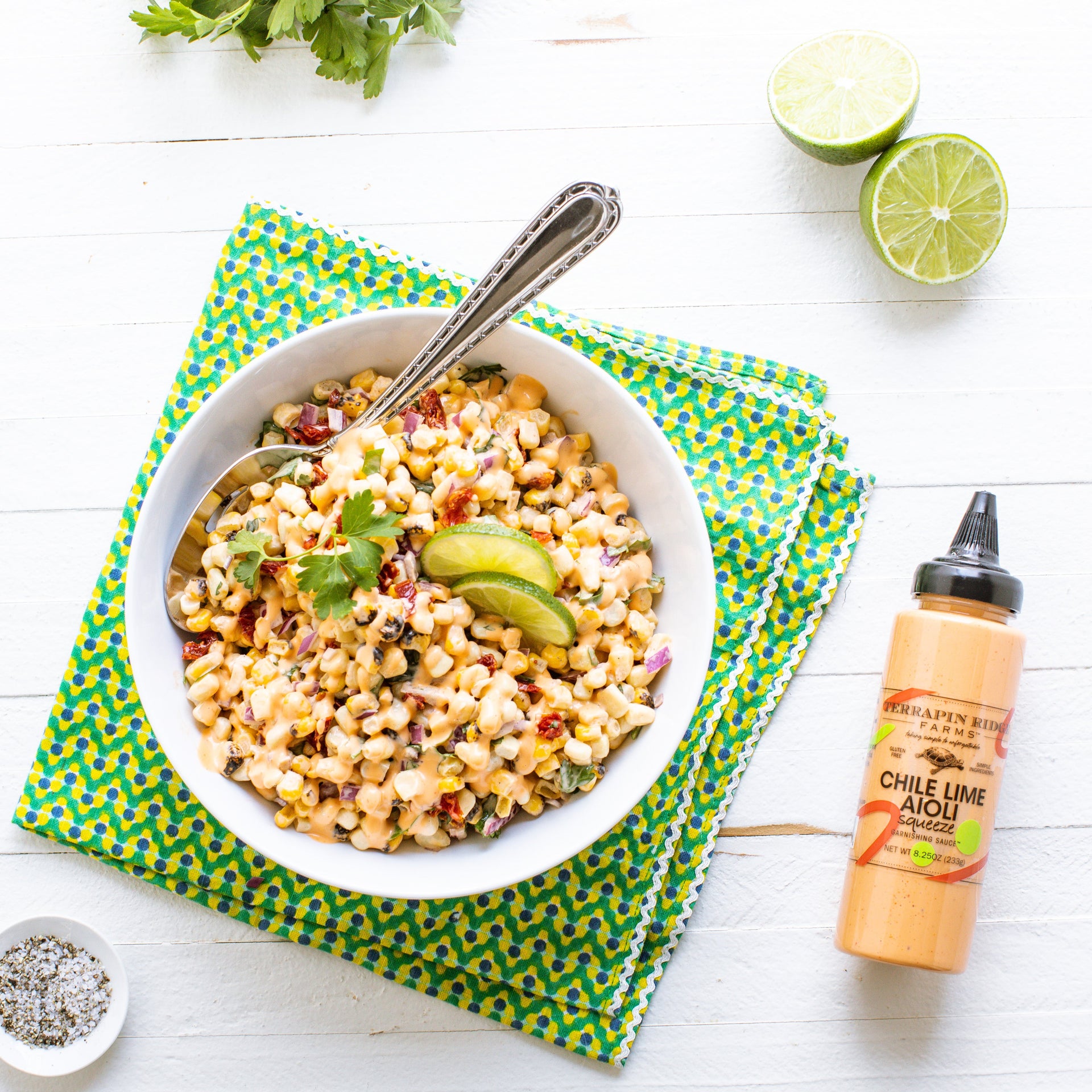 Chile Lime Aioli Squeeze Garnishing Sauce