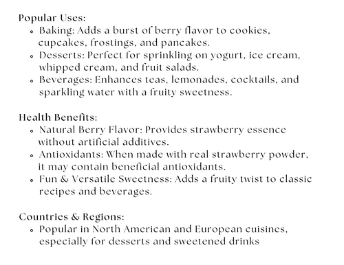 Strawberry Sugar
