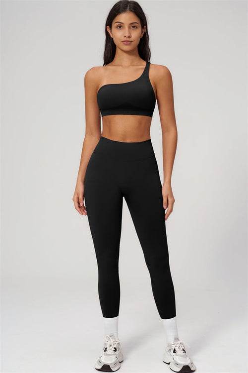 The Empower One-Shoulder Sports Bra Leggings 2-Piece Set