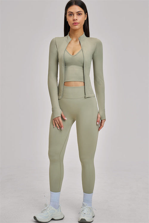 The Vision Jacket Tank Top Leggings 3-Piece Set