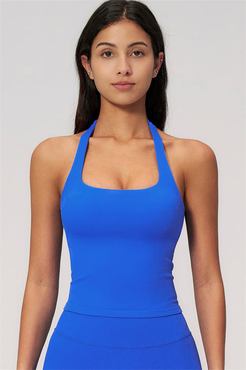 The Empower Halter Crop Top Shorts 2-Piece Set