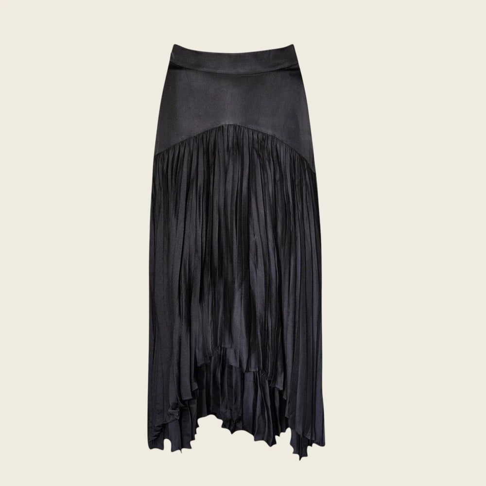 Maryanne Black Pleated Skirt – Stylish Women’s Midi Skirt