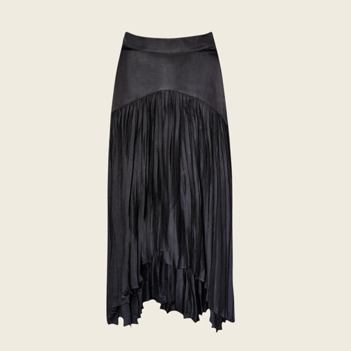 Maryanne Black Pleated Skirt – Stylish Women’s Midi Skirt