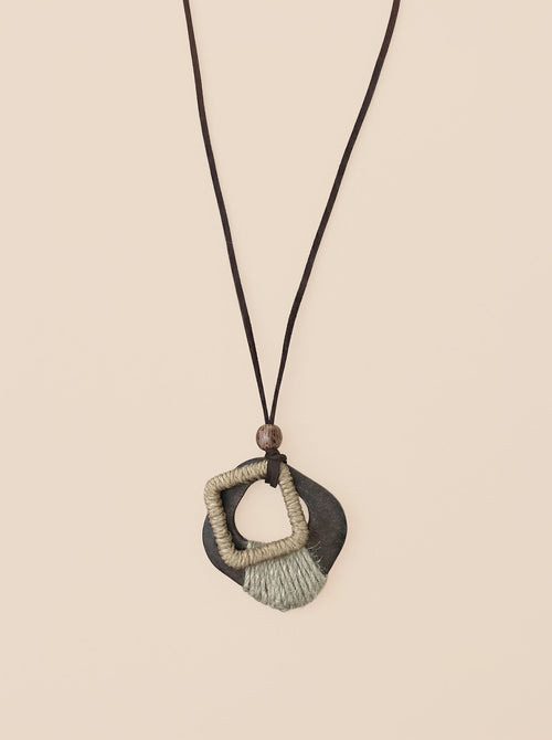 Artisanal Woodland Pendant Necklace