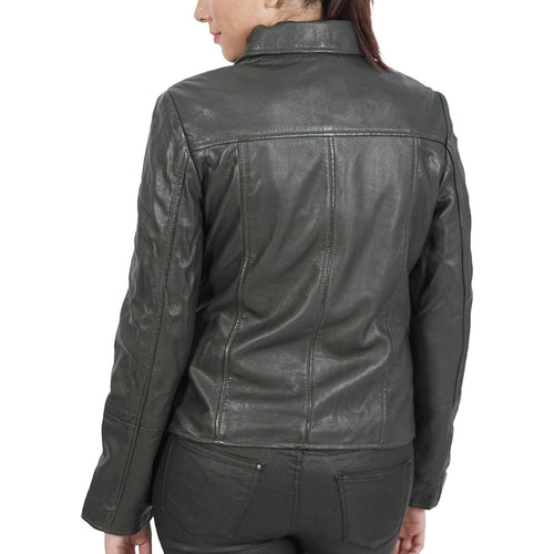 Janet Biker Leather Jacket