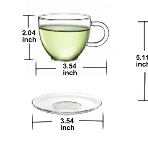 FANCY & STACY Teapot with infuser + warmer and 4 cups