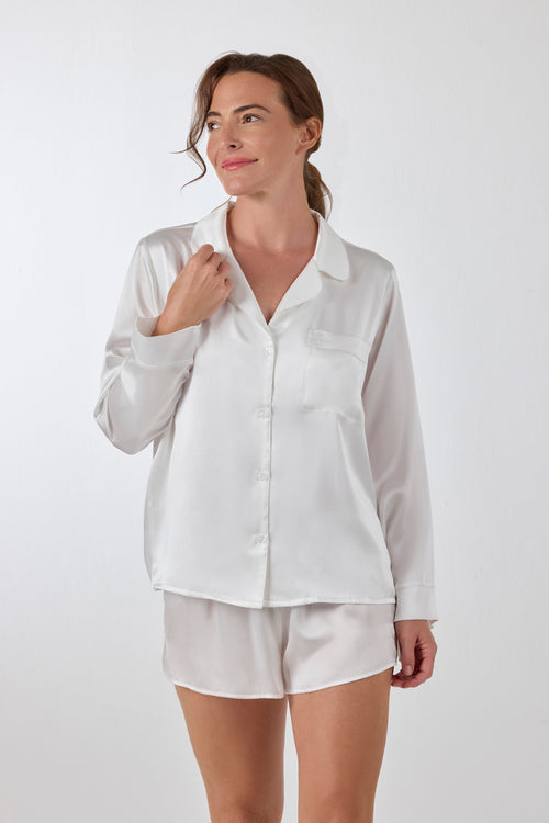 A. ROSE Women's Luxury Silk Pajama Set-Chloe set