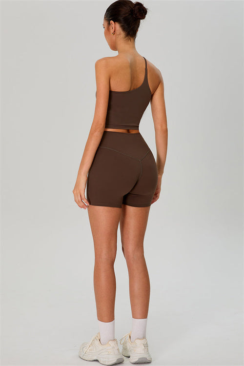 The Jewel One-Shoulder Crop Top Shorts 2-Piece Set