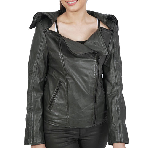 Janet Biker Leather Jacket