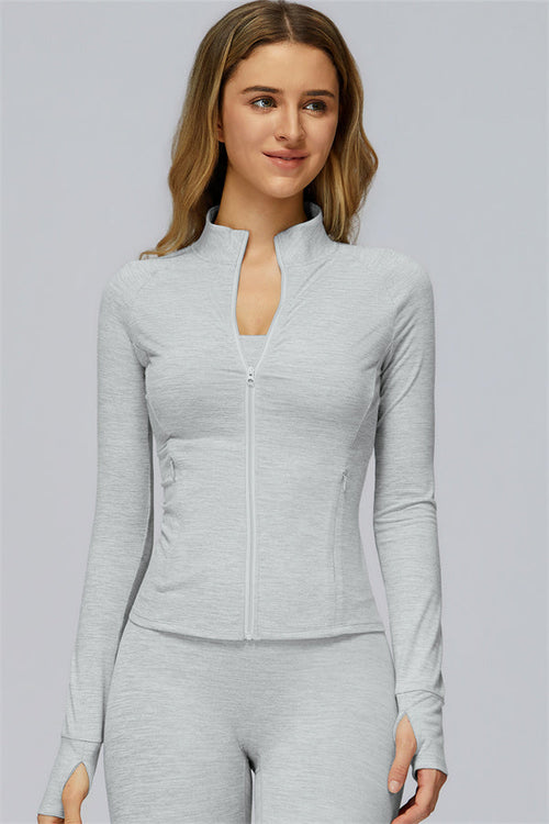 The Radiance Jacket Racerback Sports Bra Leggings 3-Piece Set