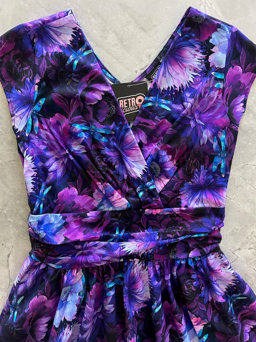 Dragonfly Floral Greta Dress - Medium only, 1 left!