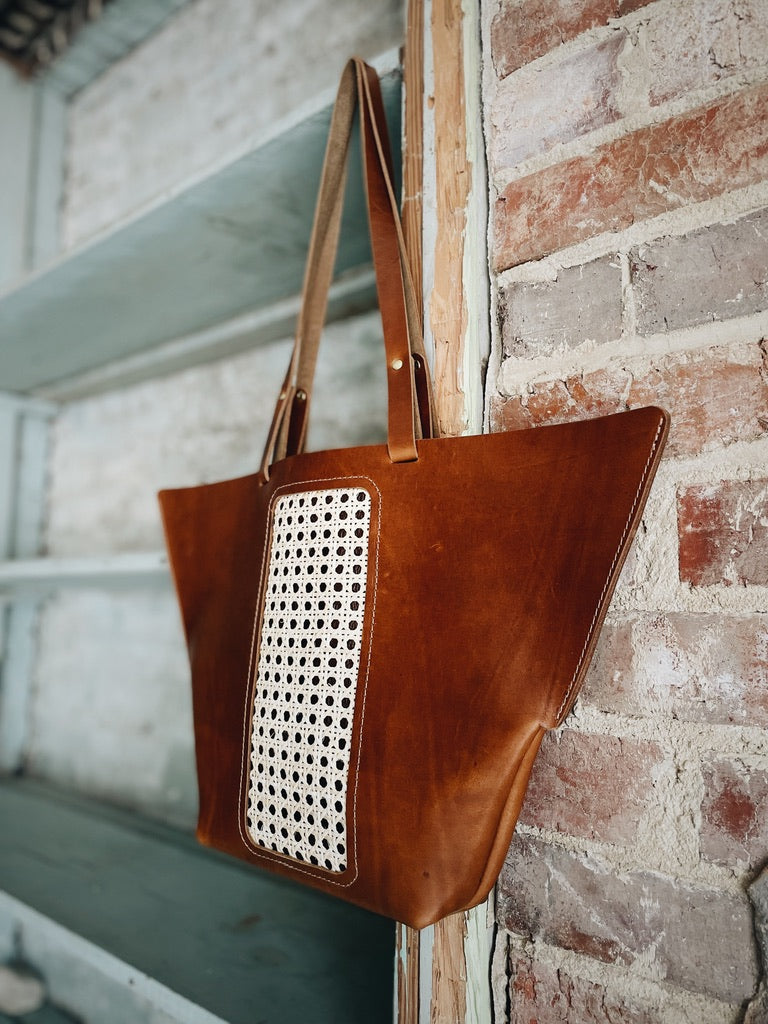 MILESTONE BAG Co. Women's Leather Riviera Tote