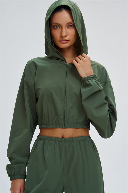 The Svelte UV protection Crop Hoodie