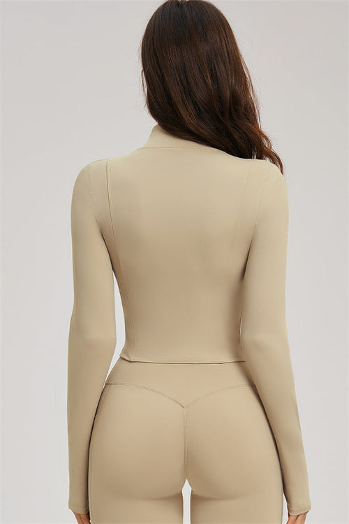 The Sizzle Zip Jacket Sports Bra Flared Leggings 3-Piece Set