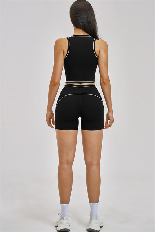 The Unbound Crop Top Shorts 2-Piece Set