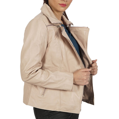 Janet Biker Leather Jacket