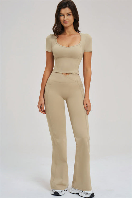 The Sizzle T-shirt Flared Leggings 2-Piece Set