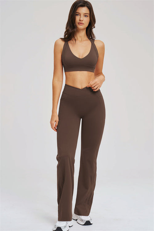 The Sizzle Sports Bra Flared Leggings 2-Piece Set